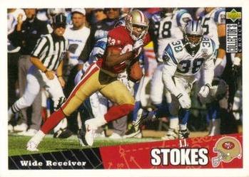 J.J. Stokes San Francisco 49ers 1996 Upper Deck Collector's Choice NFL #134